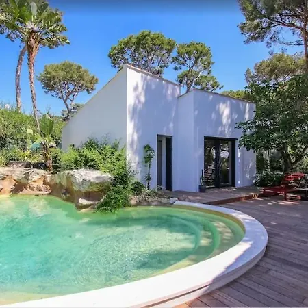 别墅 Splendide Cap D'antibes Vue Mer- Piscine 昂蒂布