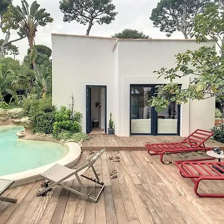 Splendide Cap D'antibes Vue Mer- Piscine 昂蒂布